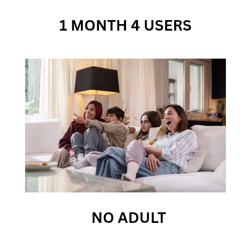 1 MONTH 4 USERS NO ADULT