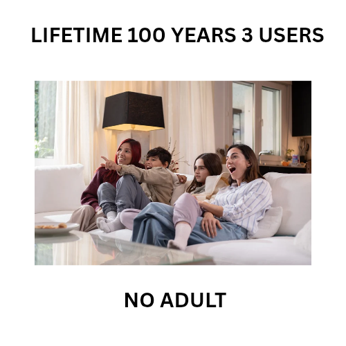 LIFETIME 100 YEAR'S 3 USERS NO ADULT